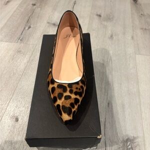 J. Crew Brown Leopard Print flats NWT NIB